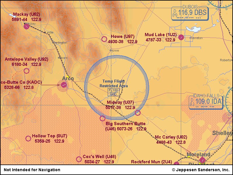 INEL Map
Idaho National Engineering and Environmental Lab and Argonne National Lab West -  49 miles W of Idaho Falls, ID.
Keywords: Idaho National Engineering Laboratory, Idaho Falls, Idaho INEL