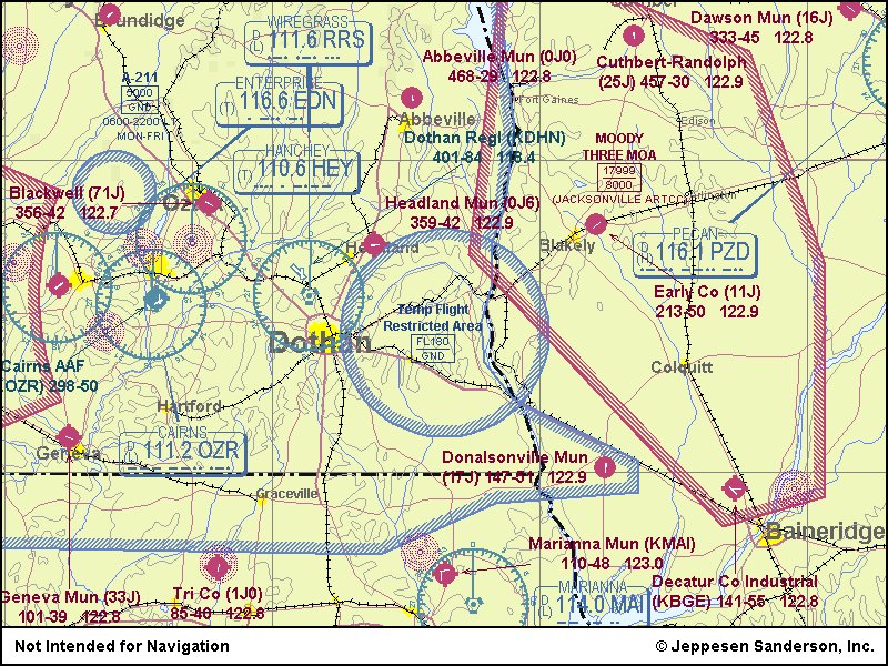 Farley
Joseph M. Farley Nuclear Power Plant - 18 miles SE of Dothan, AL.

FAA has issued a NOTAM (FDC 1/1980) prohibiting all General Aviation flights within a 10 nautical mile radius and below 18,000 feet of numerous nuclear sites throughout the United States.
Keywords: Joseph M. Farley Nuclear Power Plant