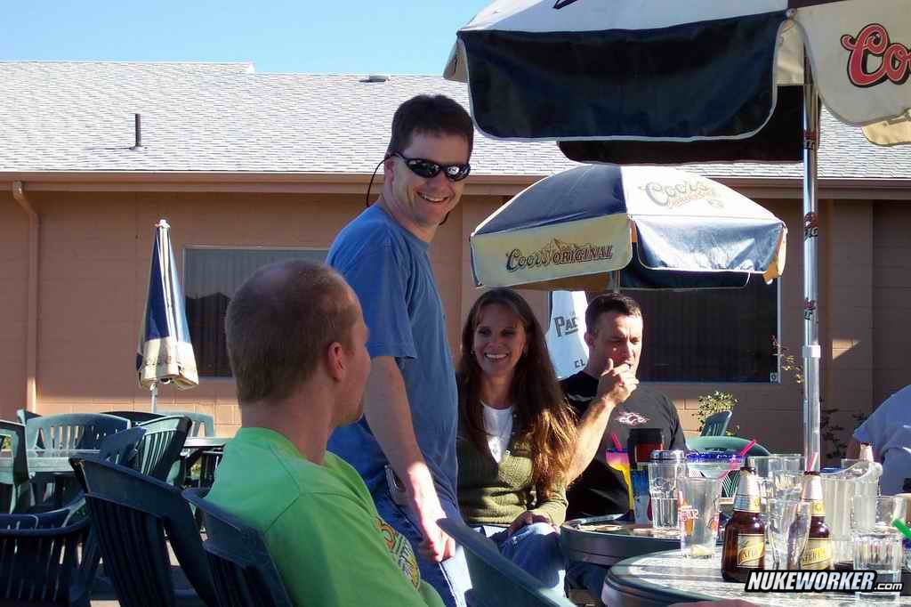 Farewell Lunch
Bob, Mark,  Lori and Tim
Keywords: Trojan Nuclear Power Plant (decommissioned)