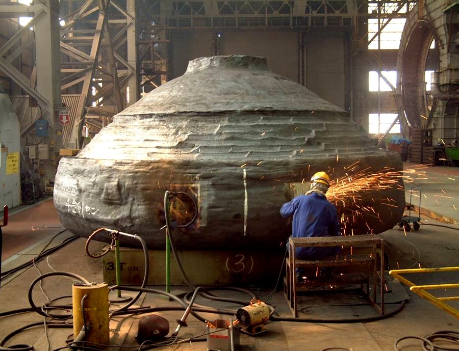 Salem 1 Reactor Head
Rough Machining, Lifting Lug Preparation
Keywords: Salem Nuclear Power Plant Reactor Head