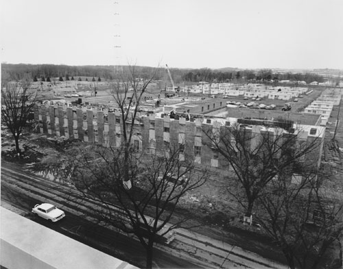 1959 - The Labs Research Reactor Committee holds meetings to determine the type of reactor to be constructed and the size of its various work areas. The main reactor containment vessel will be 80 feet in diameter and approximately 35 feet high.
