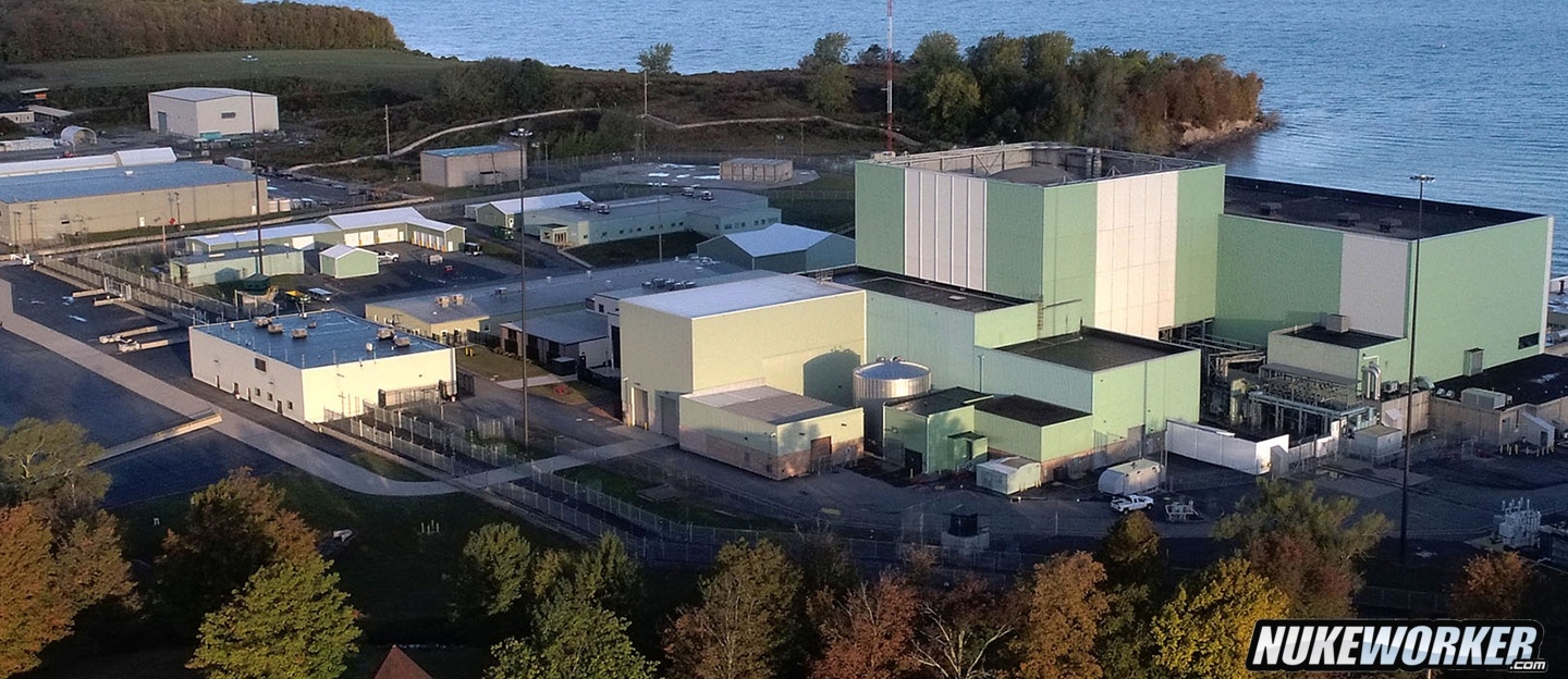 R.E. Ginna Clean Energy Center
The R.E. Ginna Clean Energy Center’s single reactor can produce up to 576 megawatts (MW) of clean, emissions-free energy, enough electricity to power the equivalent of more than 400,000 homes. The plant, located in Ontario, New York, is named after Robert Emmett Ginna (pronounced guh-NAY), who helped modify the Atomic Energy Act to permit research into using nuclear energy for electricity.
