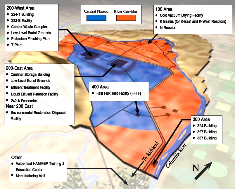 Hanford Map
Keywords: Hanford Reservation, Richland, Washington
