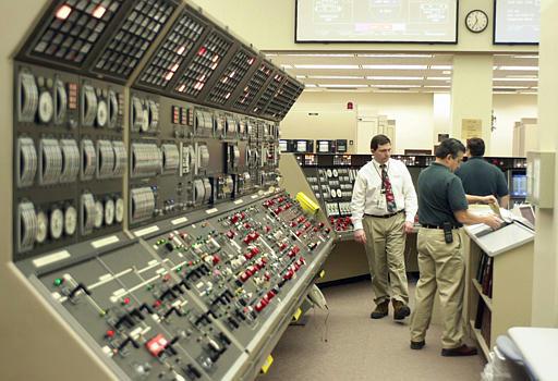 Control Room at the Perry Nuclear Power Plant
The control room at the Perry Nuclear Power Plant in North Perry, Ohio, is shown Feb. 28, 2001. Akron-based FirstEnergy Corp, operators of the power plant, notified the Emergency Operations Center in Kirtland, Ohio, that an instrumentation malfunction caused an emergency to be declared at 3:44 am. Tuesday, July 20, 2004. The event was terminated just after 9 am. and the plant returned to normal operating status.
Keywords: control room at the Perry Nuclear Power Plant in North Perry, Ohio Perry Nuclear Power Plant