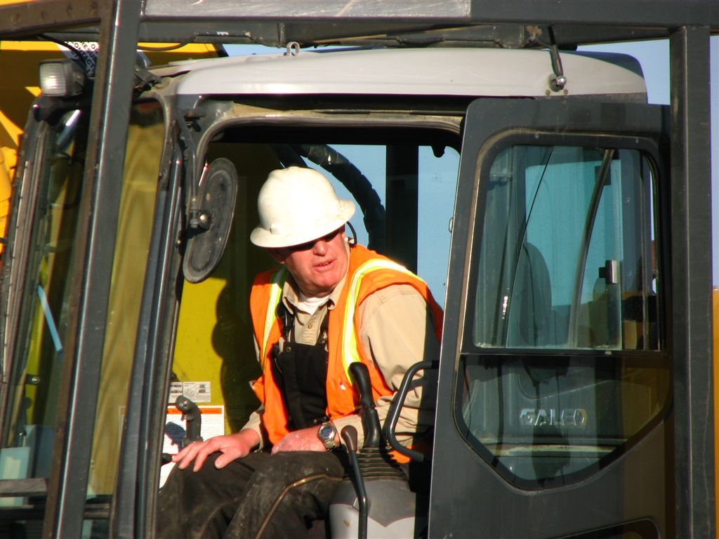 Ralph Baker
equipment operator and part of the load-out crew
