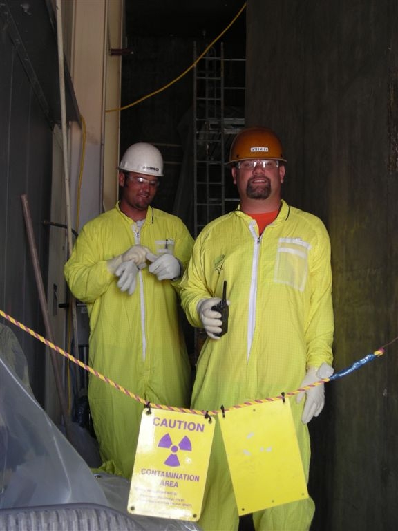 Rob and Jack, Intermech
Rob and Jack stand at the step off pad, stairwell 10.
