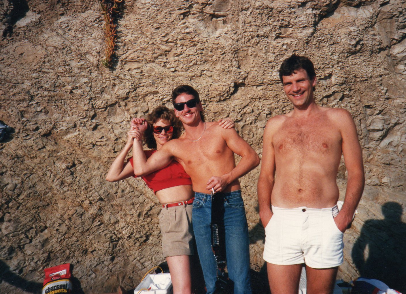 Shell Beach Party ~1988
Sheila Mojica and TK. Awesome Mullet, TK!!!!
