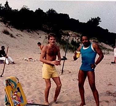 Jeff Cook and Leroy Priester after shift Lake Michigan Beach Party
Beach Party
