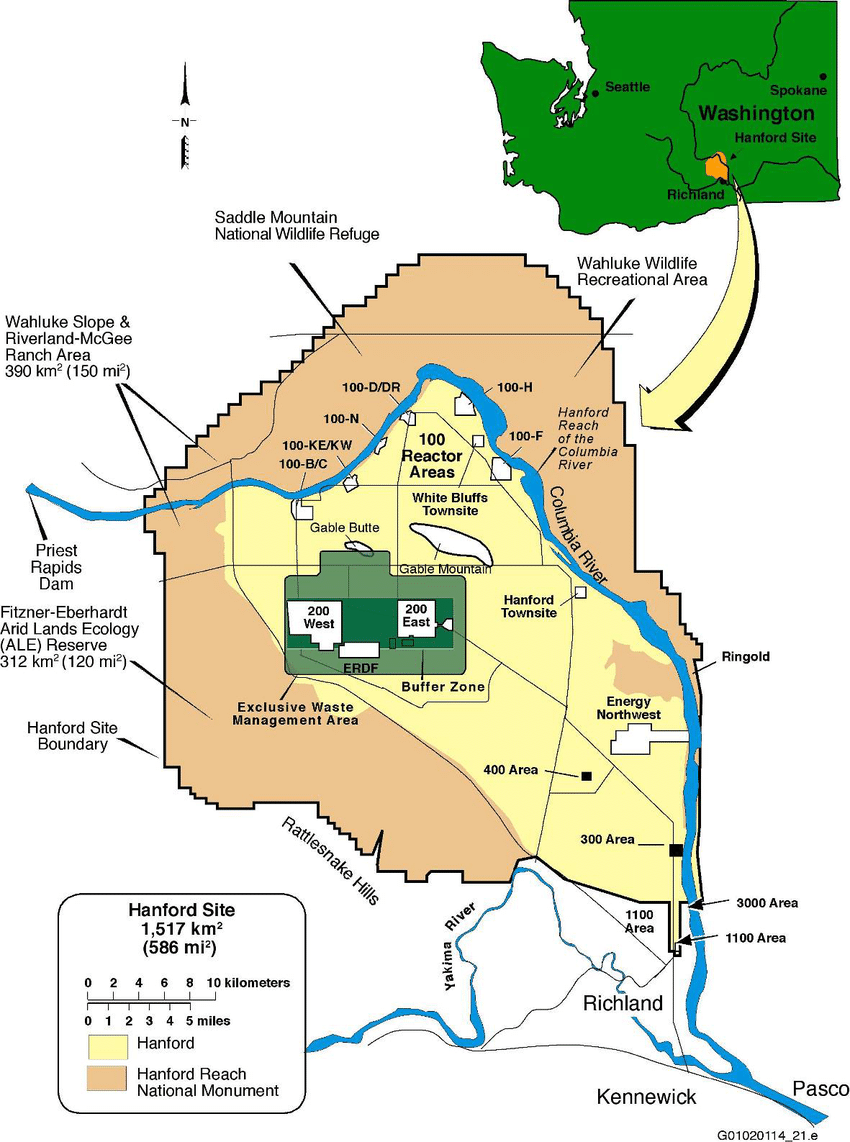 Map of Hanford Site
Keywords: Hanford