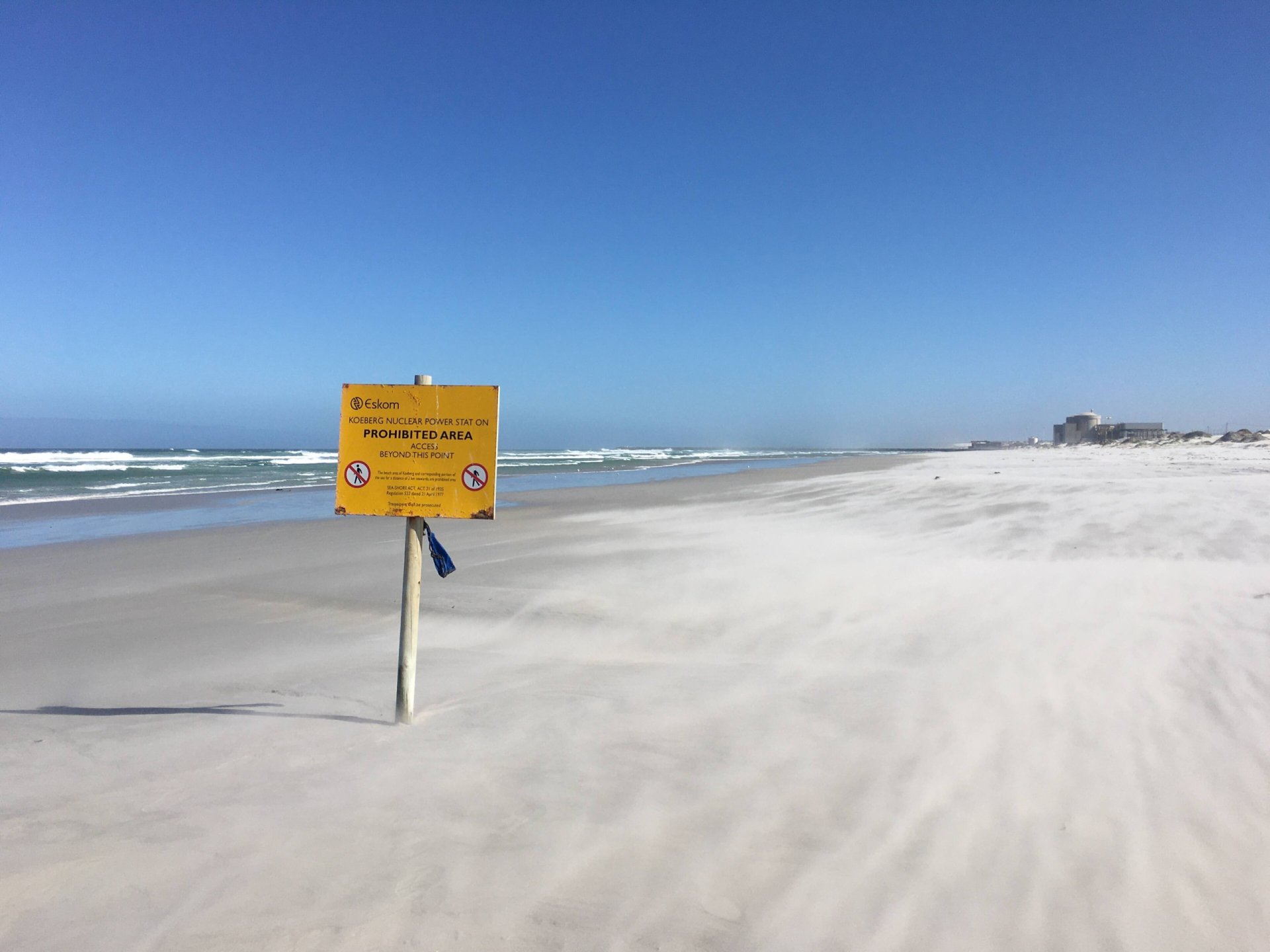 Koeberg Nuclear Powerplant - Entry Prohibited beach sign
Keywords: Koeberg